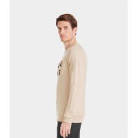 Sweat-shirt Horse Pilot Team homme Sable Beige