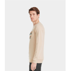 Sweat-shirt Horse Pilot Team homme Sable Beige