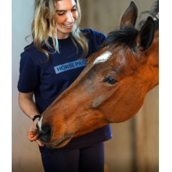 T-shirt Horse Pilot dames Team Marine Marineblauw T-shirt Horse Pilot dames Team Marine Marineblauw