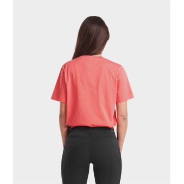 T-shirt Horse Pilot femme Team Rose coral