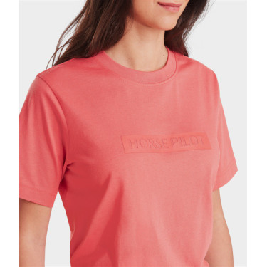 T-shirt Horse Pilot dames Team Roze koraal