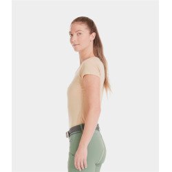 T-shirt Horse Pilot Team dames Zandkleurig Beige