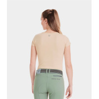 T-shirt Horse Pilot Team dames Zandkleurig Beige