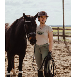 T-shirt Horse Pilot Team femme Sable Beige