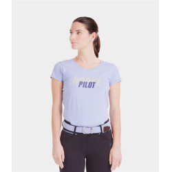 T-shirt Horse Pilot Team dames Lavendel Violet