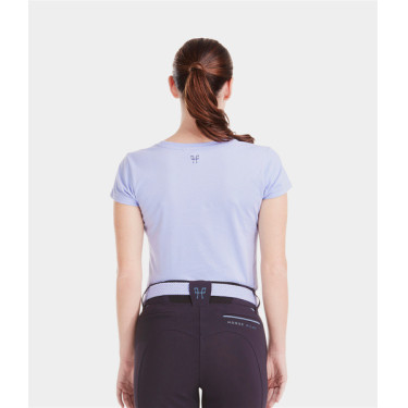 T-shirt Horse Pilot Team femme Lavende Violet
