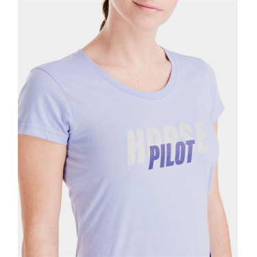 T-shirt Horse Pilot Team dames Lavendel Violet