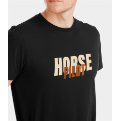 T-shirt Horse Pilot Team heren Zwart T-shirt Horse Pilot Team heren Zwart