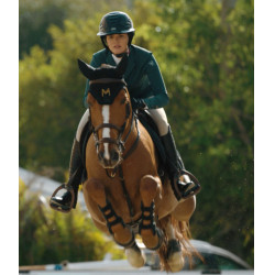 Veste de concours Aeromade Horse Pilot femme Balsam green logo argent Vert