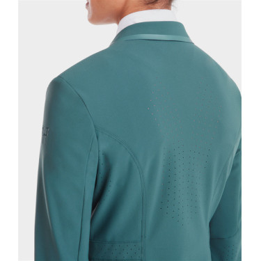 Veste de concours Aeromade Horse Pilot femme Balsam green logo vert Veste de concours Aeromade Horse Pilot femme Balsam green logo vert