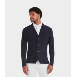 Wedstrijdjas Aeromade Horse Pilot heren Donkere nacht logo zilver Wedstrijdjas Aeromade Horse Pilot heren Donkere nacht logo zilver