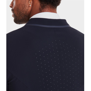 Wedstrijdjas Aeromade Horse Pilot heren Donkere nacht logo zilver Wedstrijdjas Aeromade Horse Pilot heren Donkere nacht logo zilver