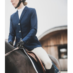Wedstrijdjas Aeromesh Horse Pilot dames Marine Marineblauw Wedstrijdjas Aeromesh Horse Pilot dames Marine Marineblauw