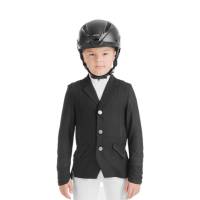 Wedstrijdjasje Aeromesh Horse Pilot jongen Zwart