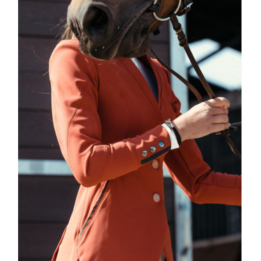 Wedstrijdjas Aerotech Horse Pilot dames Terracotta Wedstrijdjas Aerotech Horse Pilot dames Terracotta