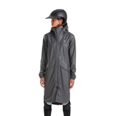 Lange waterdichte Raintech jas Horse Pilot dames Lange waterdichte Raintech jas Horse Pilot dames