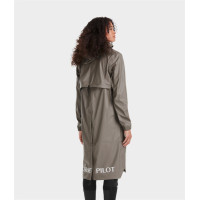 Lange waterdichte Raintech jas Horse Pilot dames Ijzer Grijs Lange waterdichte Raintech jas Horse Pilot dames Ijzer Grijs