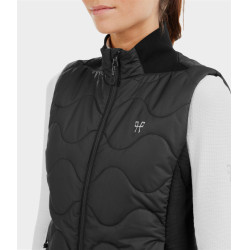 Mouwloos vest Horse Pilot dames Zwart