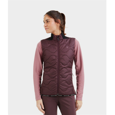 Mouwloos vest Horse Pilot dames Wijnproeven Violet