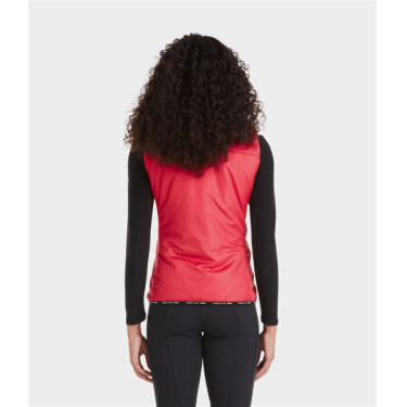 Mouwloos vest Horse Pilot dames Lippenstift Rood