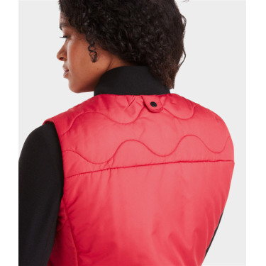 Mouwloos vest Horse Pilot dames Lippenstift Rood
