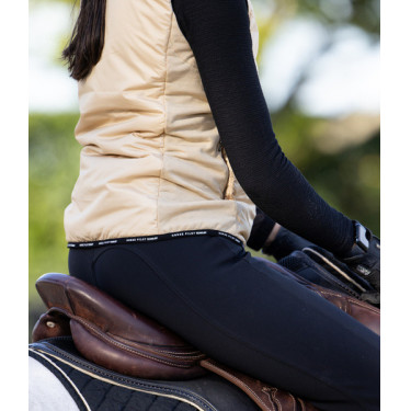 Mouwloos vest Horse Pilot dames Latté Bruin