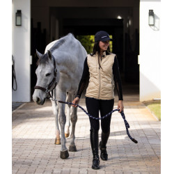 Mouwloos vest Horse Pilot dames Latté Bruin