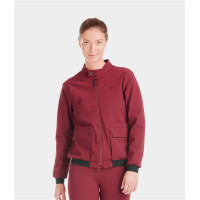 Veste Teddy Horse Pilot femme Rouge foncé