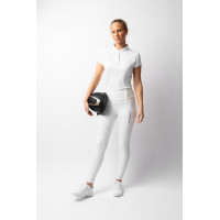 Pantalon d'équitation B Vertigo hybride compression Chiara femme Blanc Pantalon d'équitation B Vertigo hybride compression Chiara femme Blanc