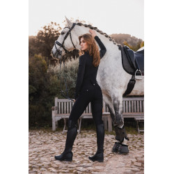 Pantalon d'équitation B Vertigo hybride compression Chiara femme Beauté noir Pantalon d'équitation B Vertigo hybride compression Chiara femme Beauté noir