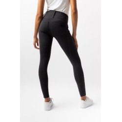 Pantalon Horze Carolyn denim fullgrip femme Noir Pantalon Horze Carolyn denim fullgrip femme Noir