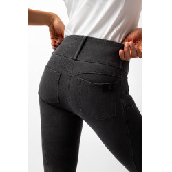 Pantalon Horze Carolyn denim fullgrip femme Noir Pantalon Horze Carolyn denim fullgrip femme Noir