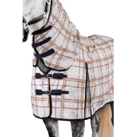 Couverture anti-mouches Horze Defender Check print Multi-couleurs Couverture anti-mouches Horze Defender Check print Multi-couleurs