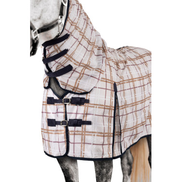 Vliegendeken Horze Defender Ruitjesprint Multicolor Vliegendeken Horze Defender Ruitjesprint Multicolor