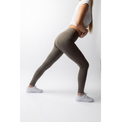 Legging d'équitation B Vertigo Viktoria sans coutures femme fong intégral grip Basilic chaud Rose