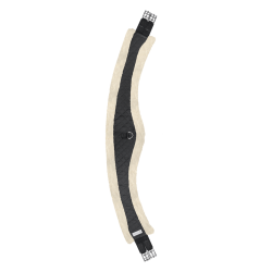 Halve maan singel lang Waldhausen gewatteerde stof Zwart / natuur Halve maan singel lang Waldhausen gewatteerde stof Zwart / natuur