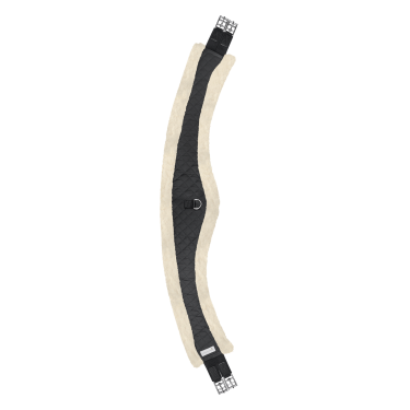 Halve maan singel lang Waldhausen gewatteerde stof Zwart / natuur Halve maan singel lang Waldhausen gewatteerde stof Zwart / natuur