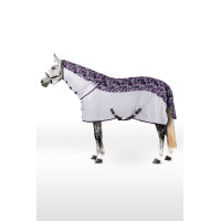 Couverture combo imperméable anti-mouches avec cou Nevada II Horze Imprimé pommelé