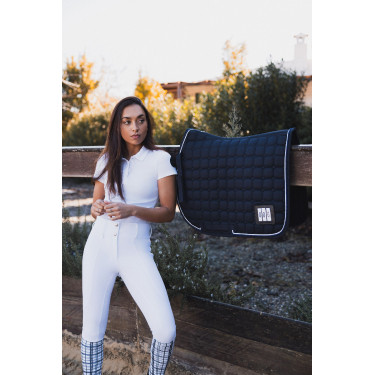 Wedstrijdzadeldek voor algemeen gebruik Horze Malmo Donker marineblauw Wedstrijdzadeldek voor algemeen gebruik Horze Malmo Donker marineblauw