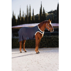 Couverture marcheur mesh Horze Ouverture Bleu marine Couverture marcheur mesh Horze Ouverture Bleu marine