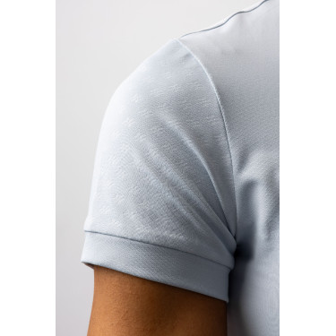 Horze Joie trainings-T-shirt met korte mouwen voor kinderen Grijs dageraad blauw