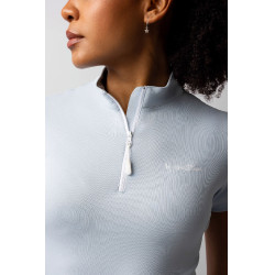 Horze Joie trainings-T-shirt met korte mouwen voor kinderen Grijs dageraad blauw