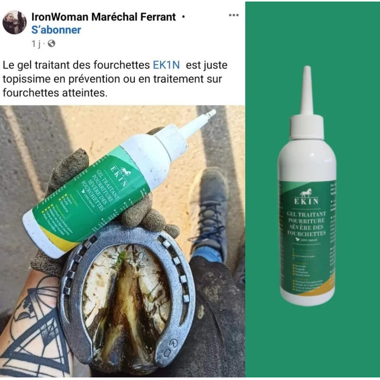 Gel traitant pourriture sévère des fourchettes Ekin Gel traitant pourriture sévère des fourchettes Ekin