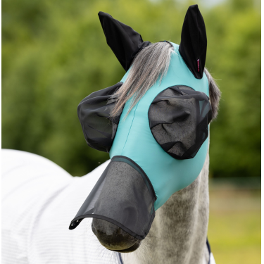 Masque anti-mouches avec nez LeMieux Bug Relief Full Lagoon Bleu