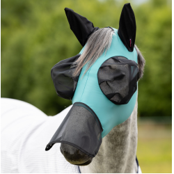 Vliegenmasker met neus LeMieux Bug Relief Full Lagune Blauw