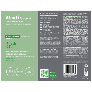 Huile de massage Alodis Care Huile Fresh Huile de massage Alodis Care Huile Fresh