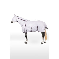 Dekzeil, hals en vliegenmasker Horze La Paz Zwart pruim Violet Dekzeil, hals en vliegenmasker Horze La Paz Zwart pruim Violet