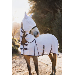 Couverture, cou et masque anti-mouches Horze La Paz Prune noir Violet Couverture, cou et masque anti-mouches Horze La Paz Prune noir Violet