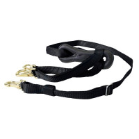 Lange nylon martingaal met karabijnhaken Finn-Tack Pro Zwart Lange nylon martingaal met karabijnhaken Finn-Tack Pro Zwart