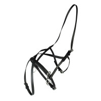 Petit Licol nylon de course Finn-Tack Pro en forme de huit Noir